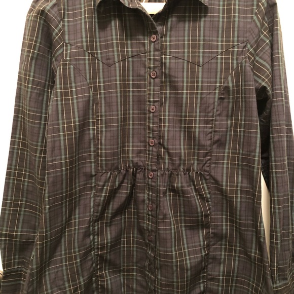 Navy and green plaid tunic - Picture 2 of 5